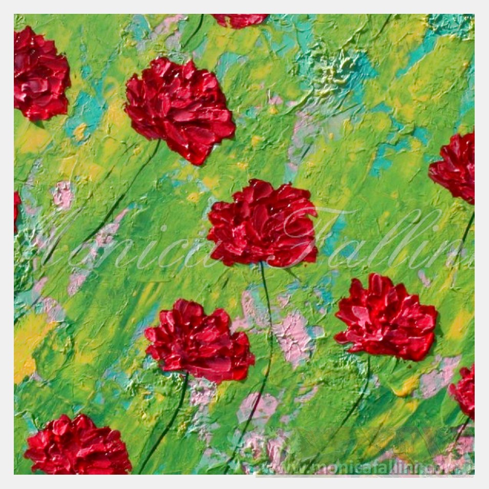 Painting titled 'Spring Garden. ' by Monica Fallini
