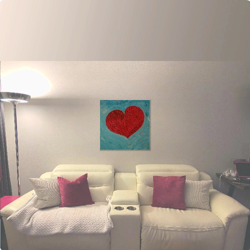 Painting titled 'Blooming heart # 2. ' by Monica Fallini