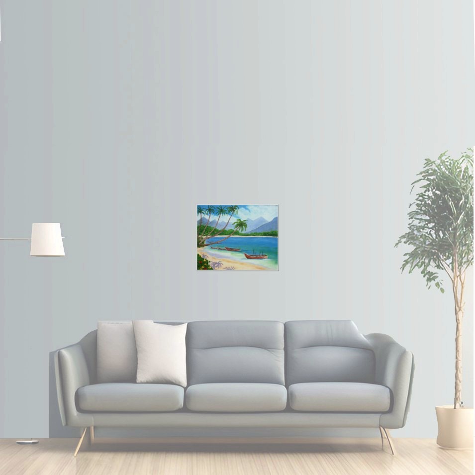 Painting titled 'Seascape' by Monica Fallini