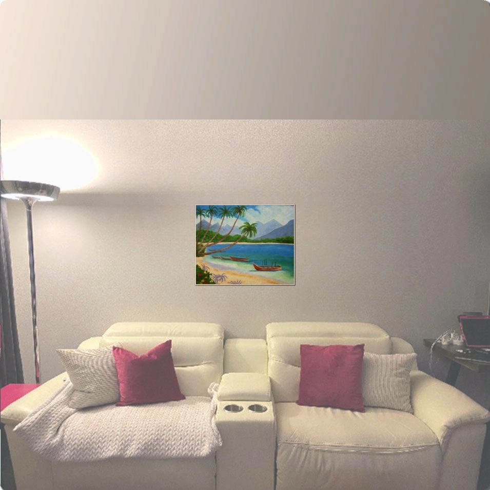 Painting titled 'Seascape' by Monica Fallini