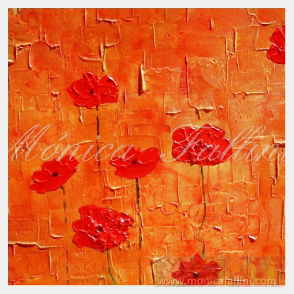 Painting titled 'Morning garden' by Monica Fallini