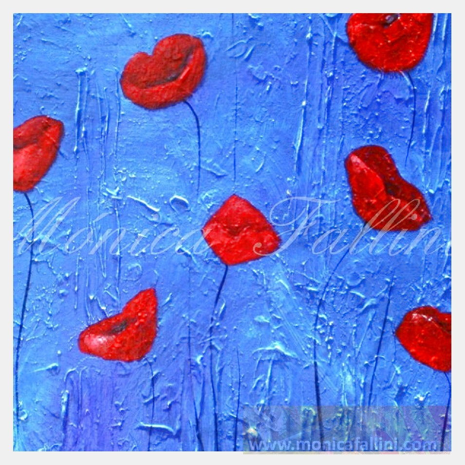 Painting titled 'Dancing to the sound of the Cicadas' by Monica Fallini