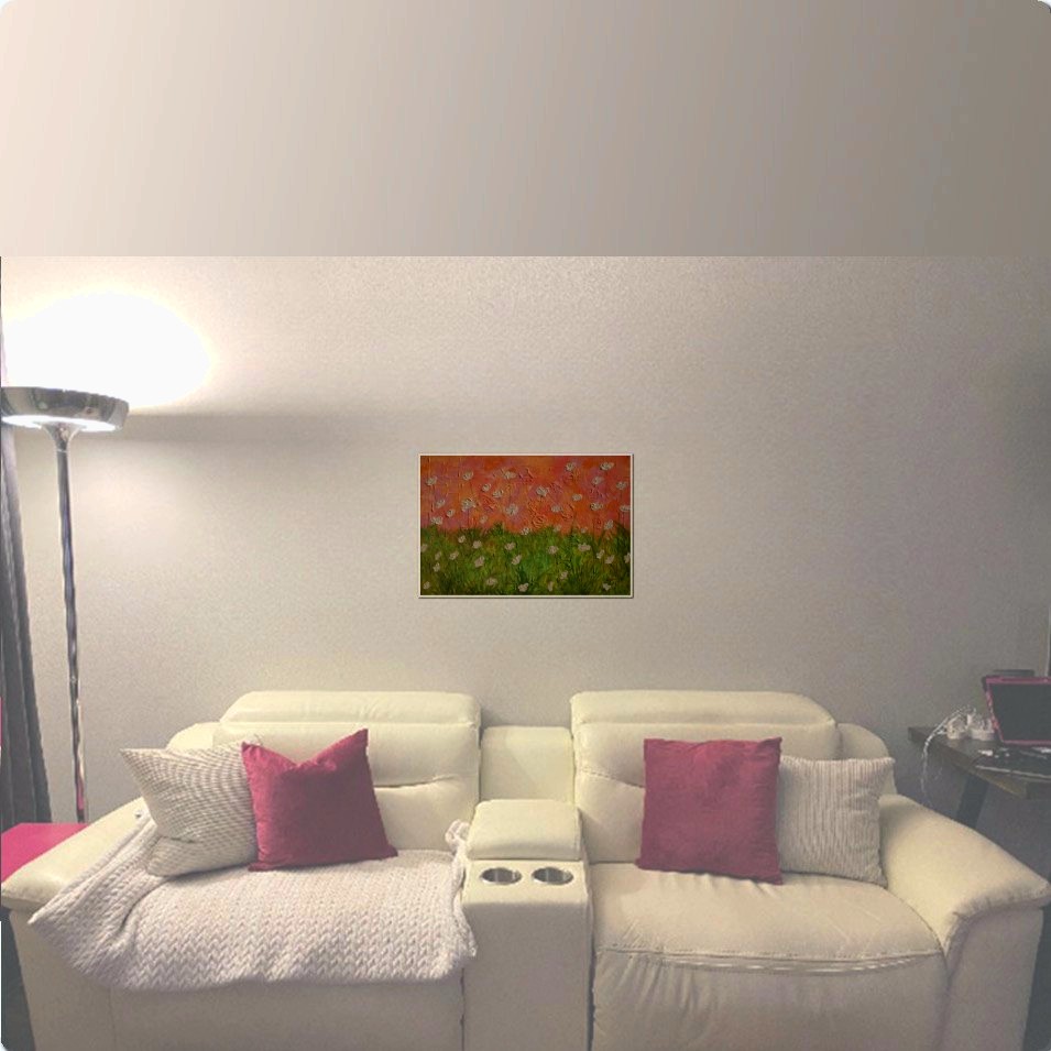 Painting titled 'Festive Spring, Poppies, sparkle art' by Monica Fallini