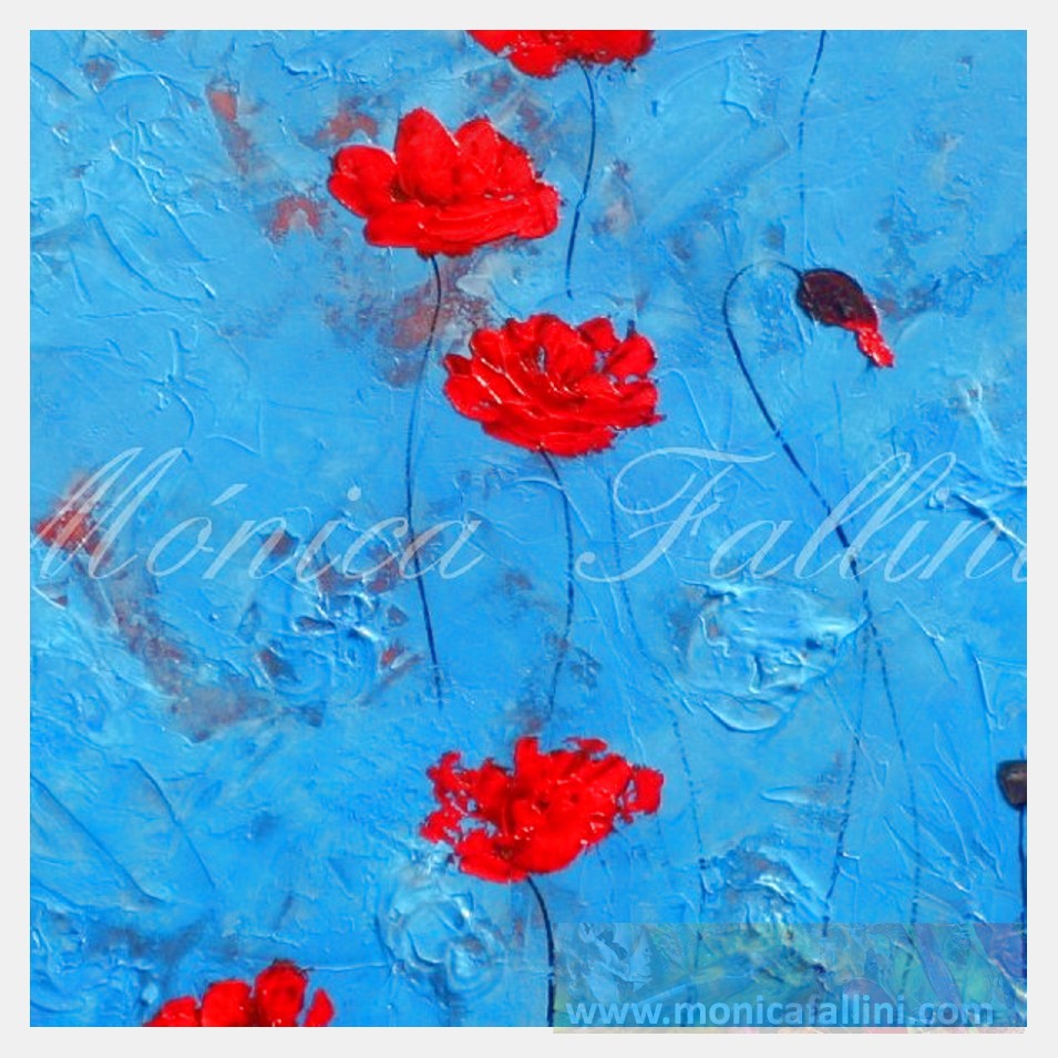 Painting titled 'Happy days,' by Monica Fallini