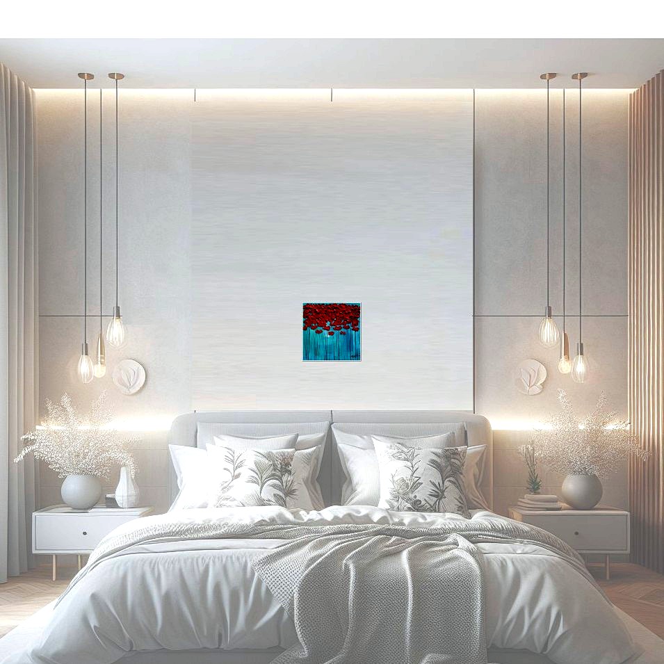 Painting titled 'Poppies in a dream' by Monica Fallini