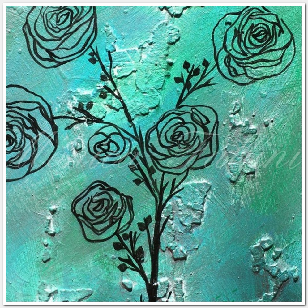 Painting titled 'Vintage Roses study' by Monica Fallini