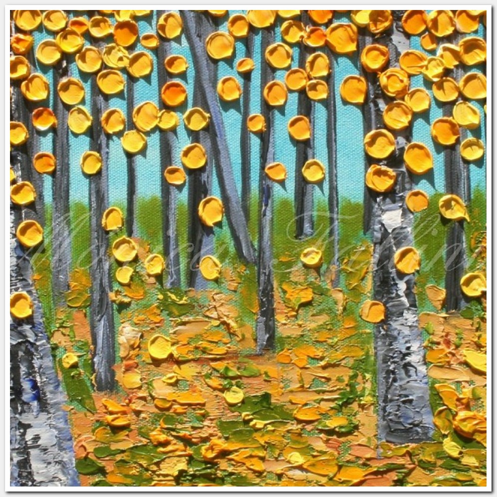 Painting titled 'Aspen dream. ' by Monica Fallini