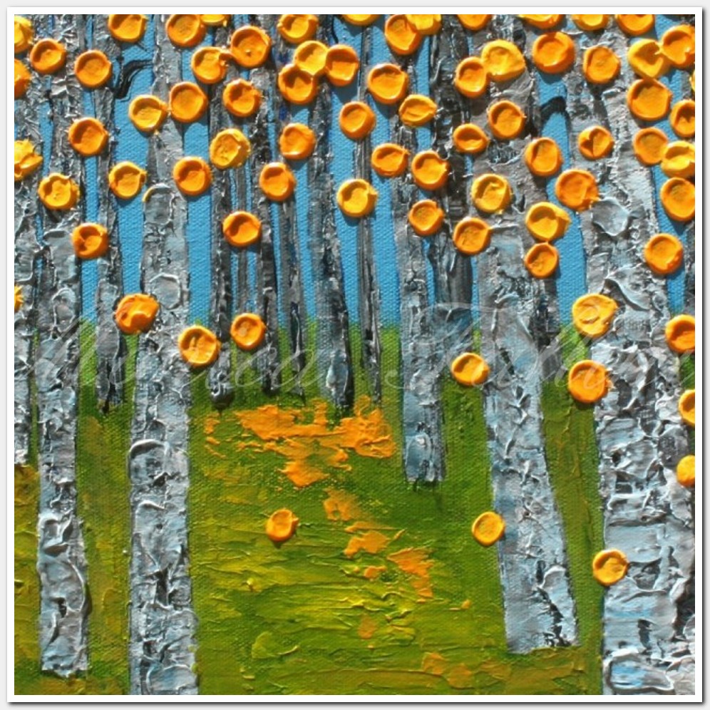 Painting titled 'Aspen dream. ' by Monica Fallini