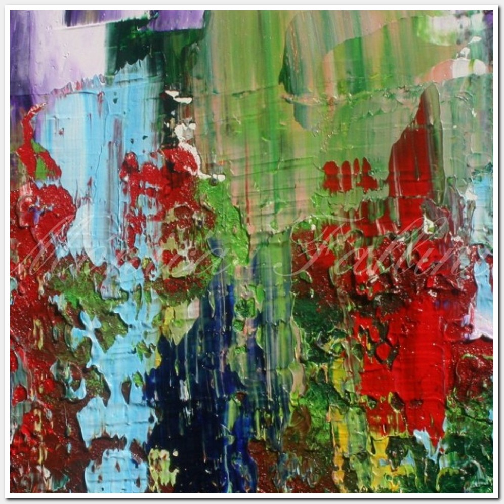 Painting titled 'Lights in the city.' by Monica Fallini