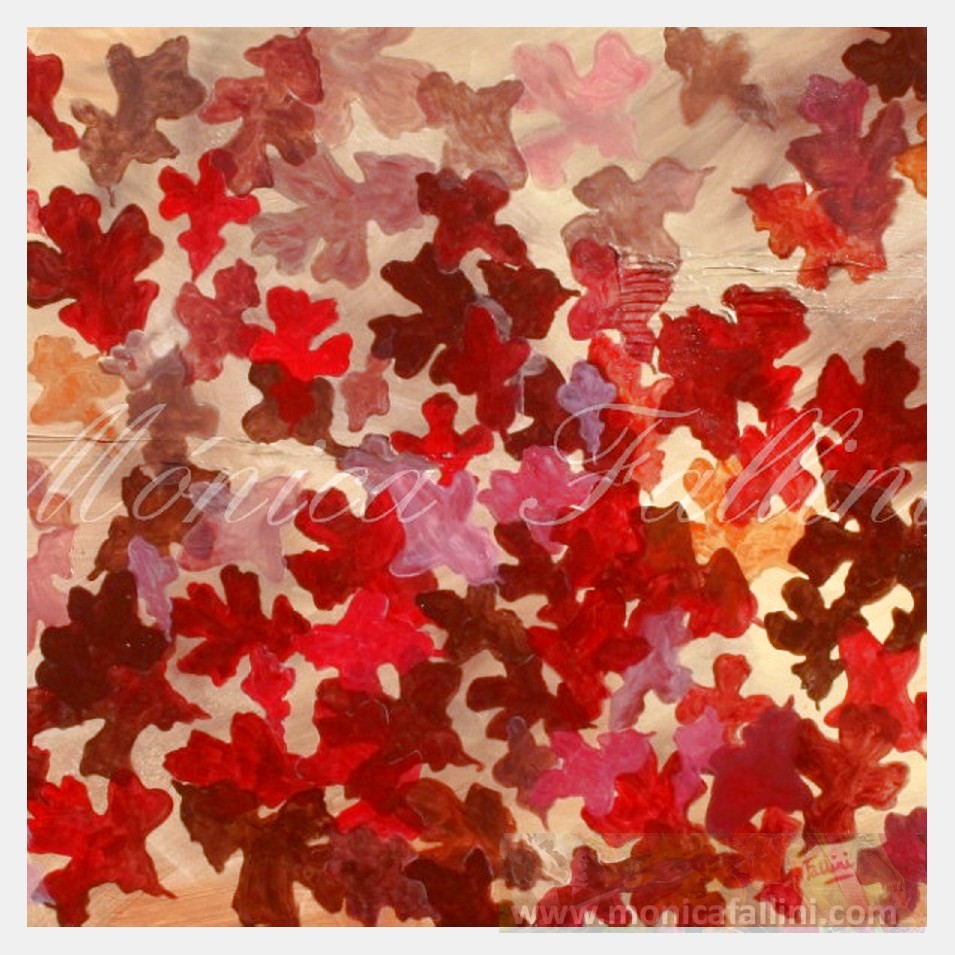 Painting titled 'Falling leaves. ' by Monica Fallini