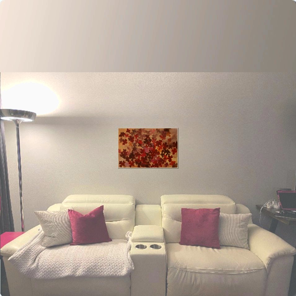 Painting titled 'Falling leaves. ' by Monica Fallini