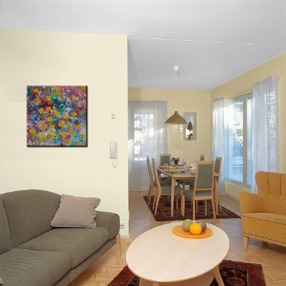 Painting titled 'Blooming garden' by Monica Fallini