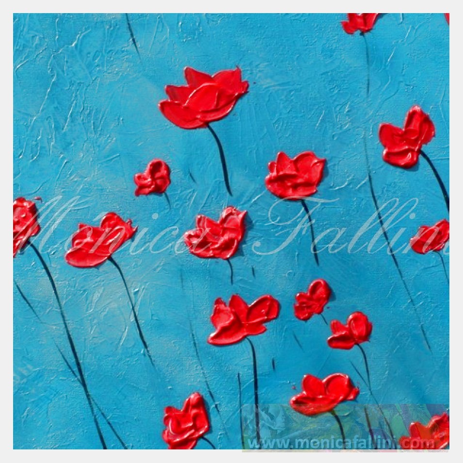 Painting titled 'Windy days' by Monica Fallini