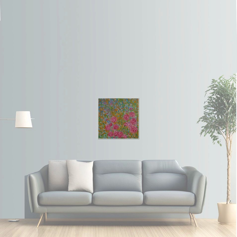 Painting titled 'Spring garden' by Monica Fallini