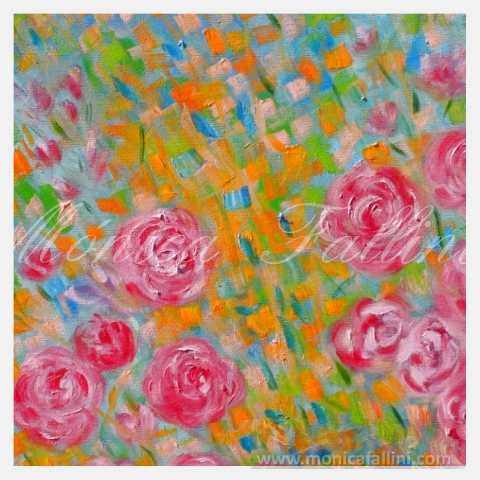 Painting titled 'Spring garden' by Monica Fallini