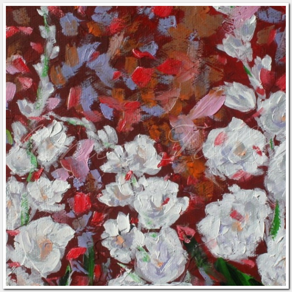 Painting titled 'Gladioli's garden. Gladiolus.' by Monica Fallini