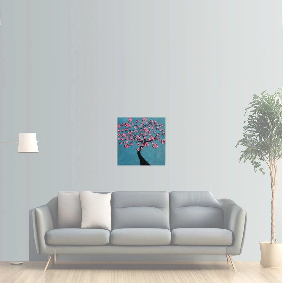 Painting titled 'Sakura dream. ' by Monica Fallini