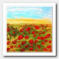Poppies' field dream, red Poppies