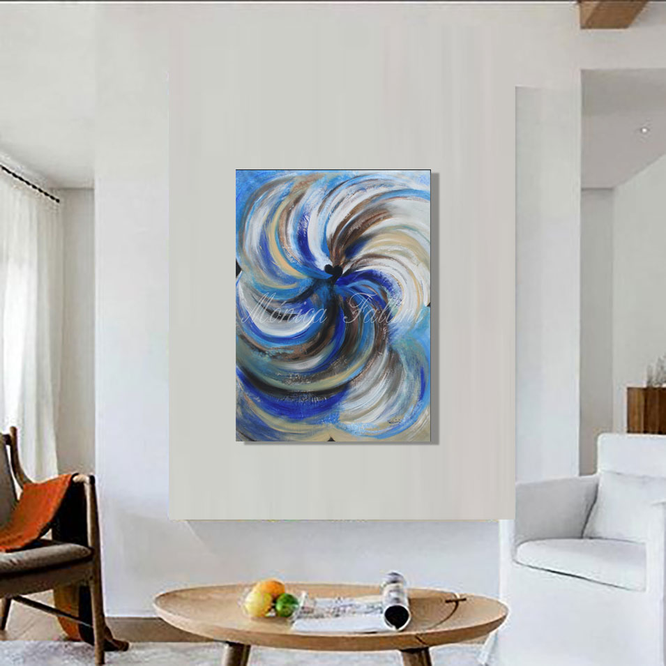 Painting titled 'Power of the Heart.' by Monica Fallini