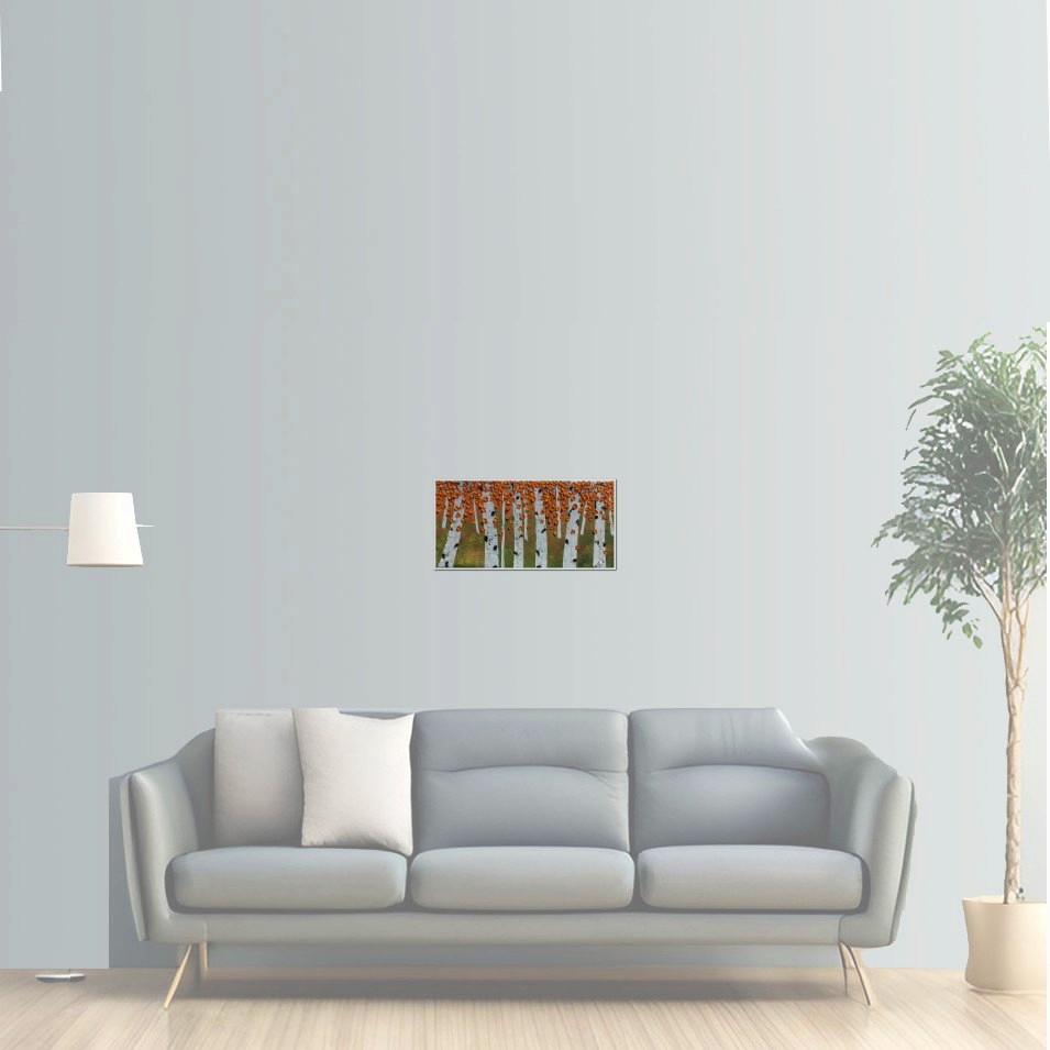 Painting titled 'Aspen dream.' by Monica Fallini