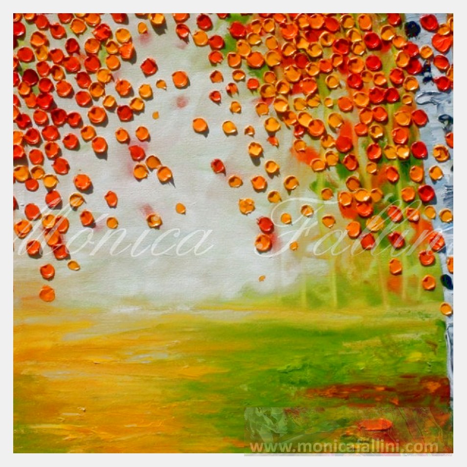 Painting titled 'Aspen dream. ' by Monica Fallini