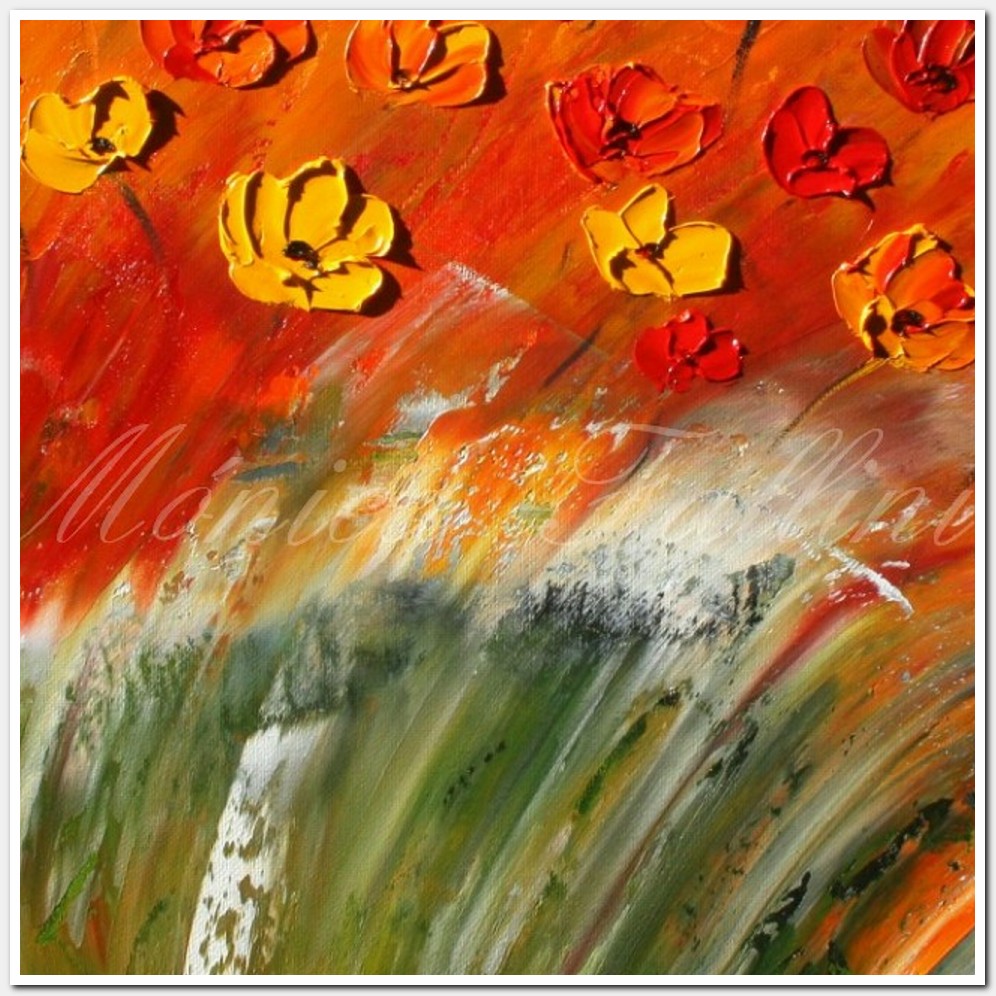 Painting titled 'A dream of Poppies' by Monica Fallini