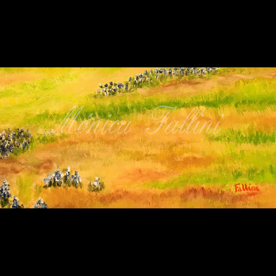 Painting titled 'Texas country scene' by Monica Fallini