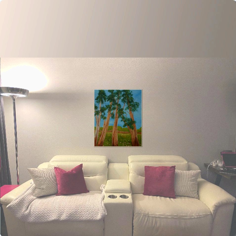 Painting titled 'Eucalyptus study # 3' by Monica Fallini