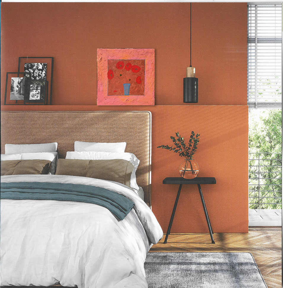 Painting titled 'Red Poppies in a frame' by Monica Fallini