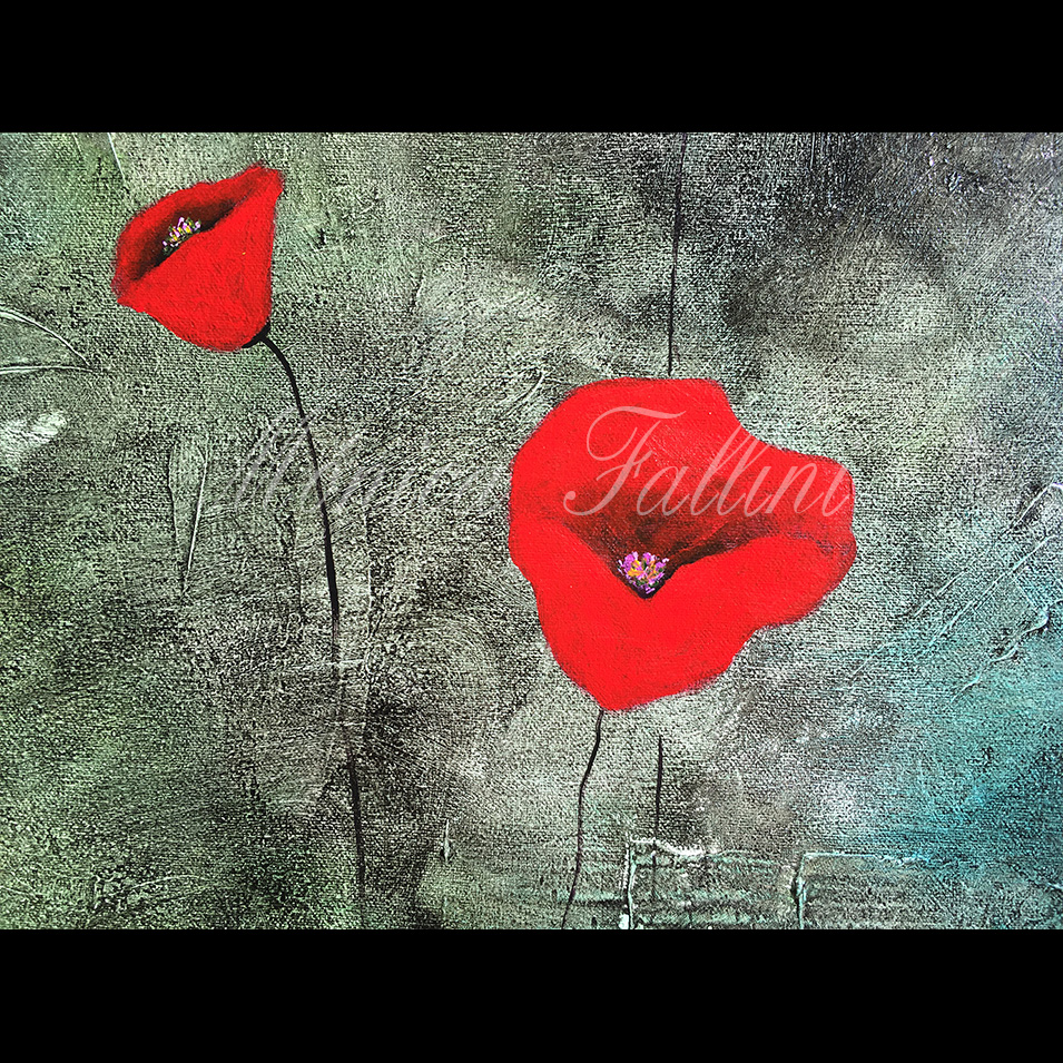 Painting titled 'A dream of Poppies' by Monica Fallini