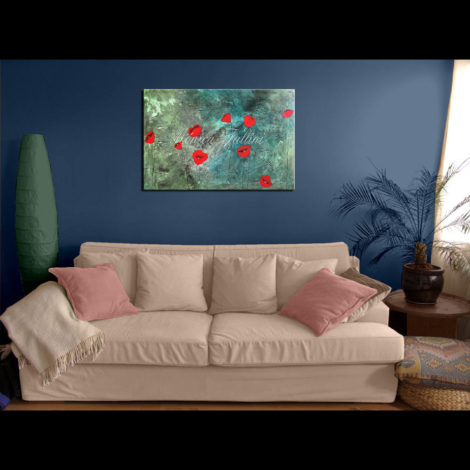 Painting titled 'A dream of Poppies' by Monica Fallini