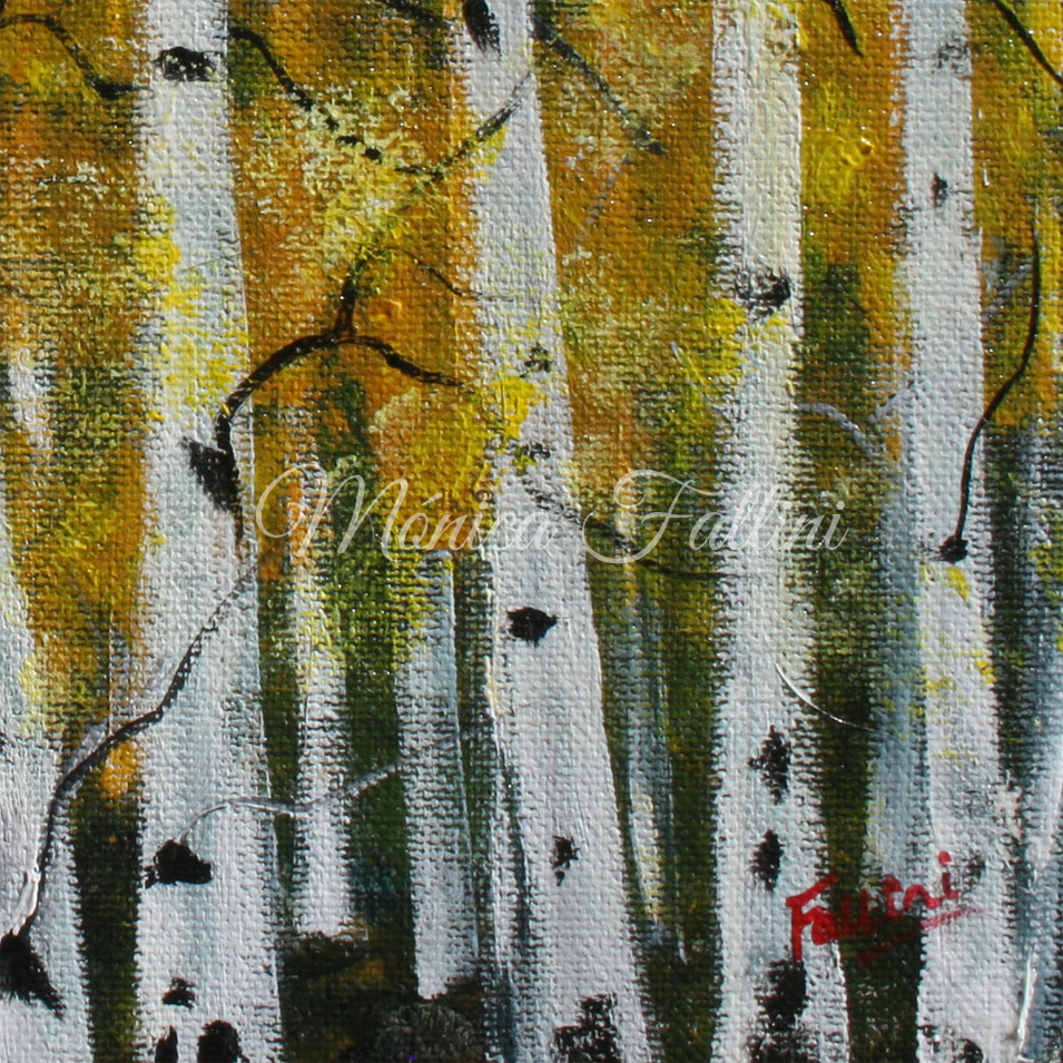 Painting titled 'Aspen' by Monica Fallini