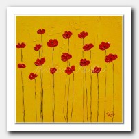 Freedom in a dream, red Poppies