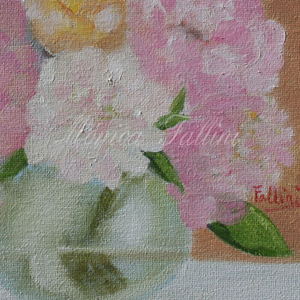 Painting titled 'Floral bouquet study' by Monica Fallini