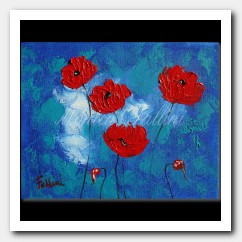 Poppies and the sky