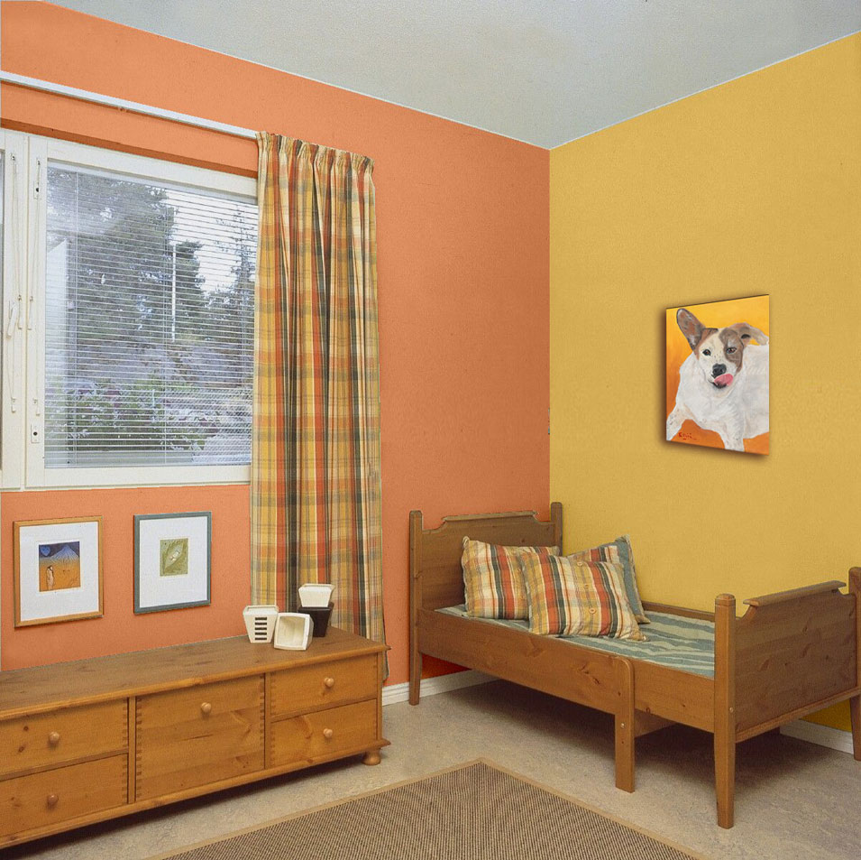 Painting titled 'Patch #2' by Monica Fallini