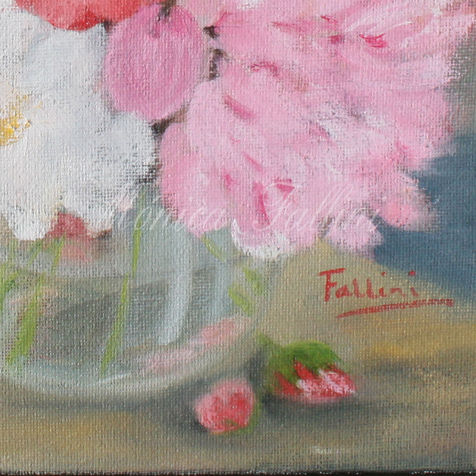 Painting titled 'Floral bouquet study' by Monica Fallini