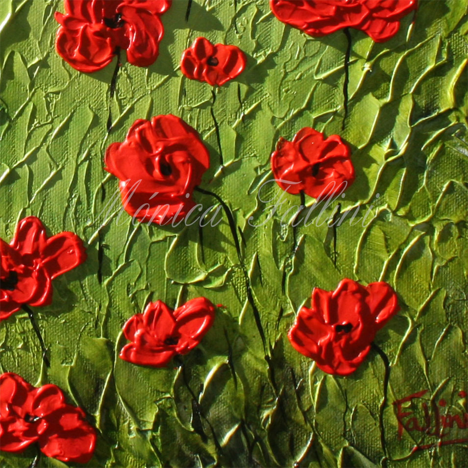 Painting titled 'Breaking free in the breeze' by Monica Fallini