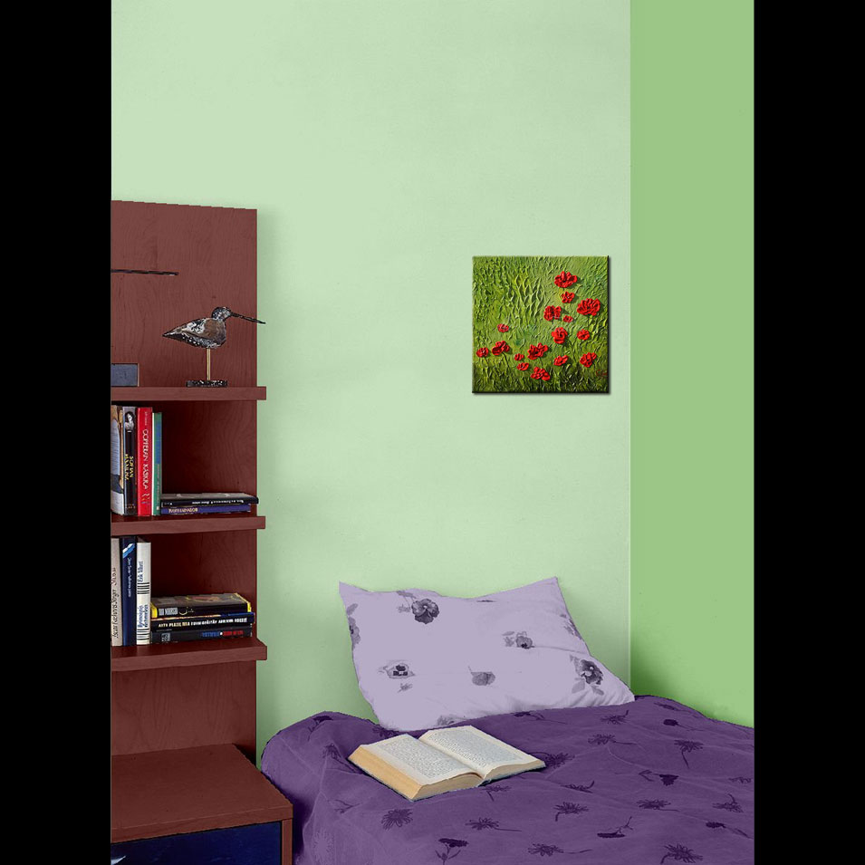 Painting titled 'Breaking free in the breeze' by Monica Fallini