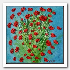 A group of Poppies swaying in the breeze
