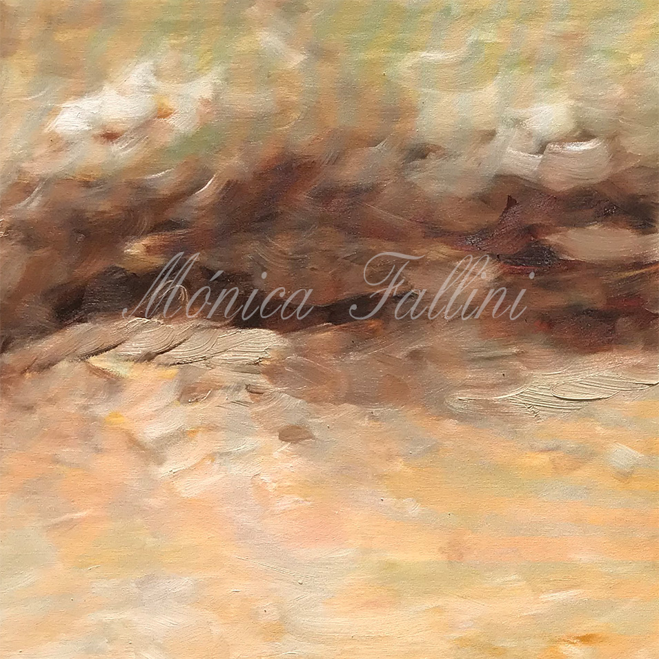 Painting titled 'Windy horizon' by Monica Fallini