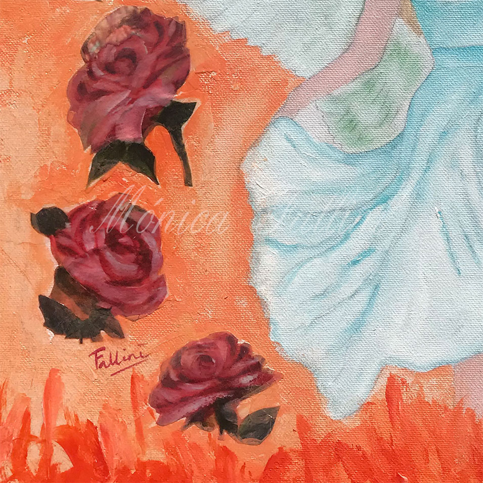 Painting titled 'In a dream' by Monica Fallini