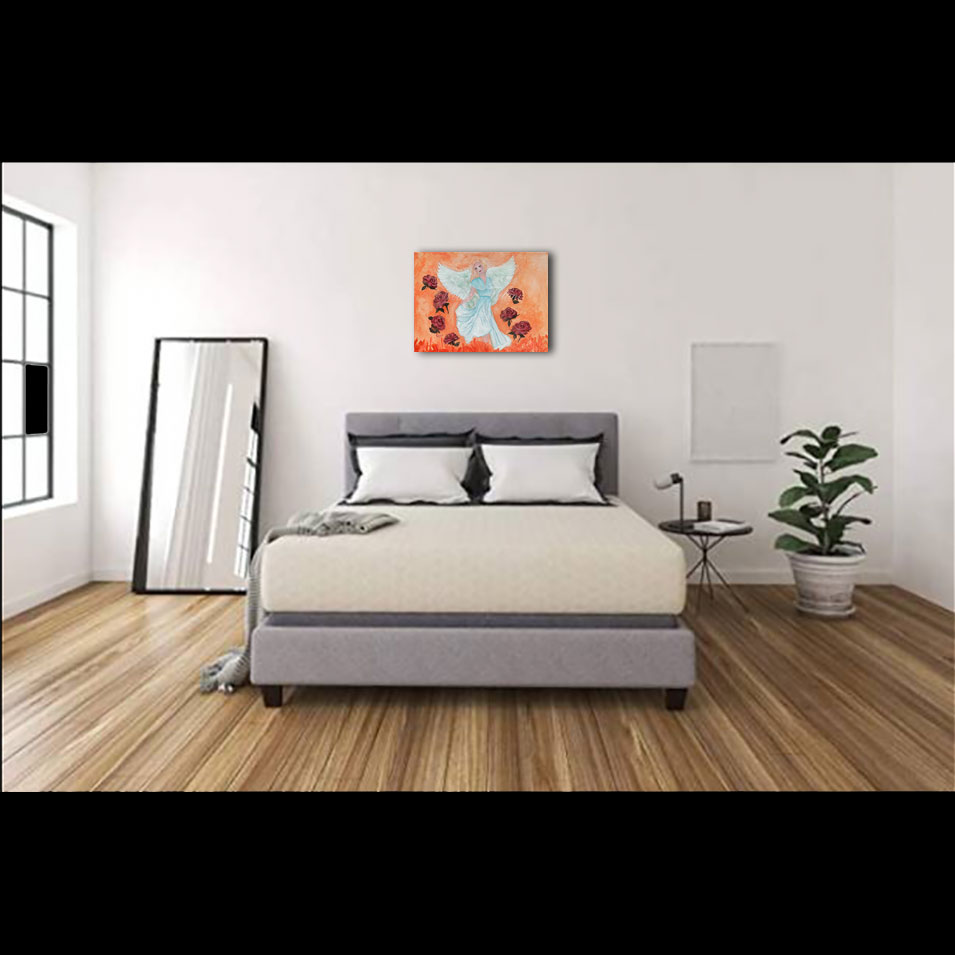 Painting titled 'In a dream' by Monica Fallini