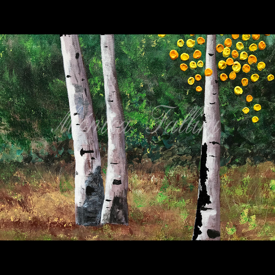 Painting titled 'One day out in the countryside' by Monica Fallini