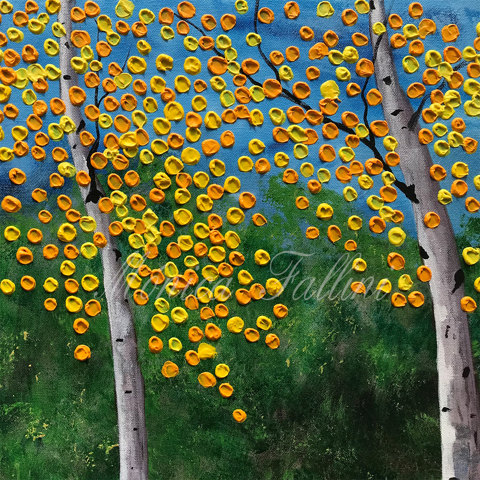 Painting titled 'One day out in the countryside' by Monica Fallini