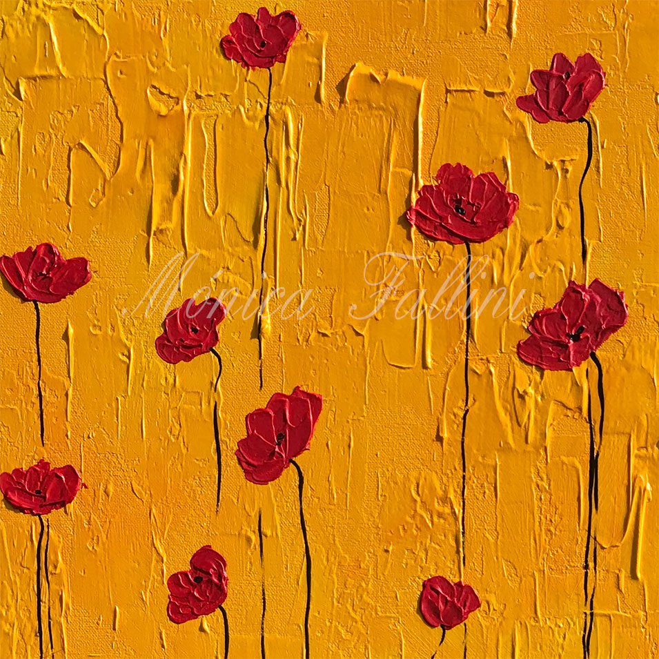 Painting titled 'Freedom in a dream #2' by Monica Fallini