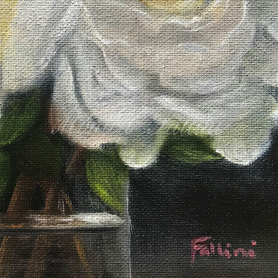 Painting titled 'Floral study' by Monica Fallini