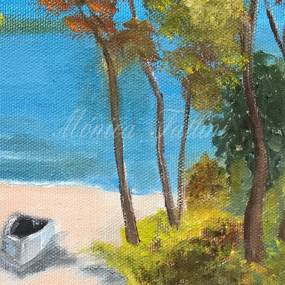Painting titled 'That picture near the fireplace' by Monica Fallini