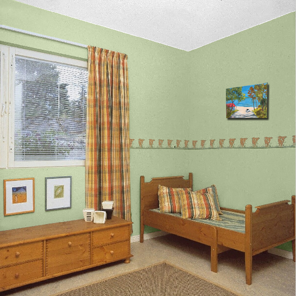 Painting titled 'That picture near the fireplace' by Monica Fallini