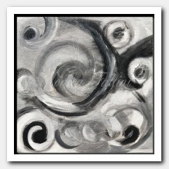 Shapes of the Universe, abstract study in black & white